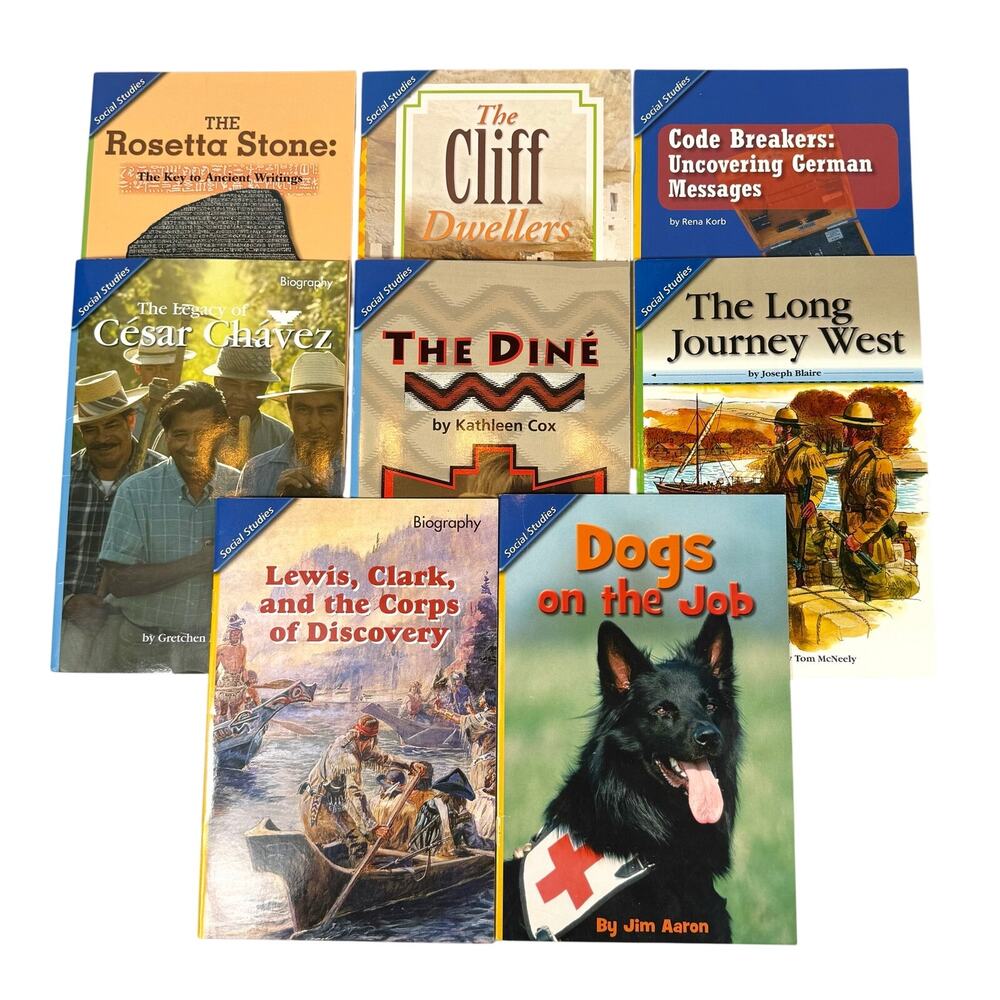 Pearson Scott Foresman Homeschool Books 4th Grade Social Studies Lot of 8